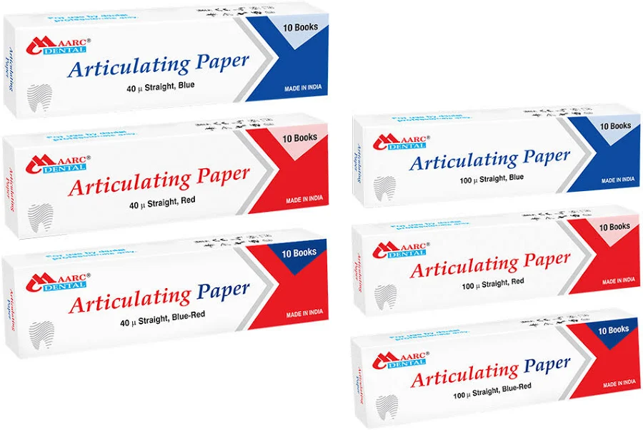 Articulating Paper 40 µm 10 books Blue – Maarc product image