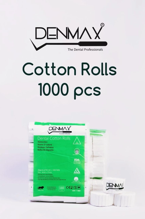 Cotton Rolls - 8mm x 37mm Denmax product image