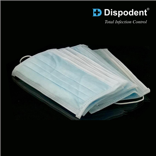 Face Mask 3ply Elastic (Blue) 50pcs - Dispodent product image