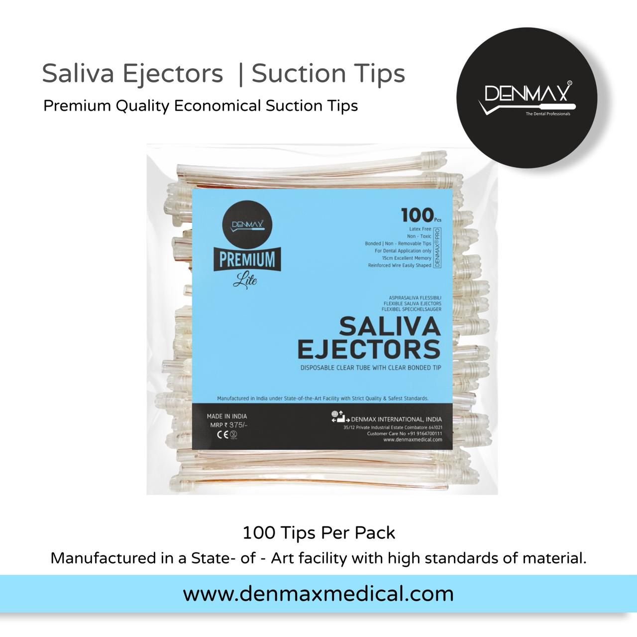Denmax Suction Tips (Clear)/ Saliva Ejector thumbnail 2