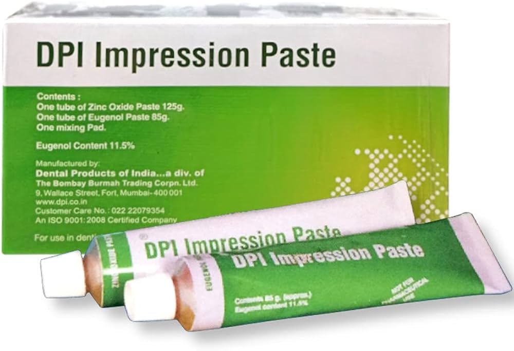 DPI Zinc Oxide Eugenol (ZOE) Impression Paste – 210g Combo Pack thumbnail 4