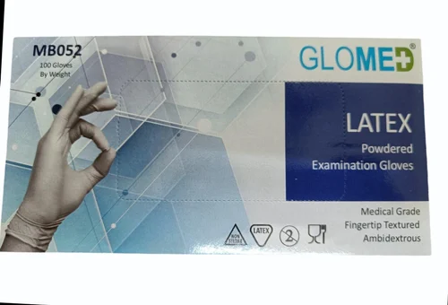 GLOMED Latex Exam Gloves MB052 White product image