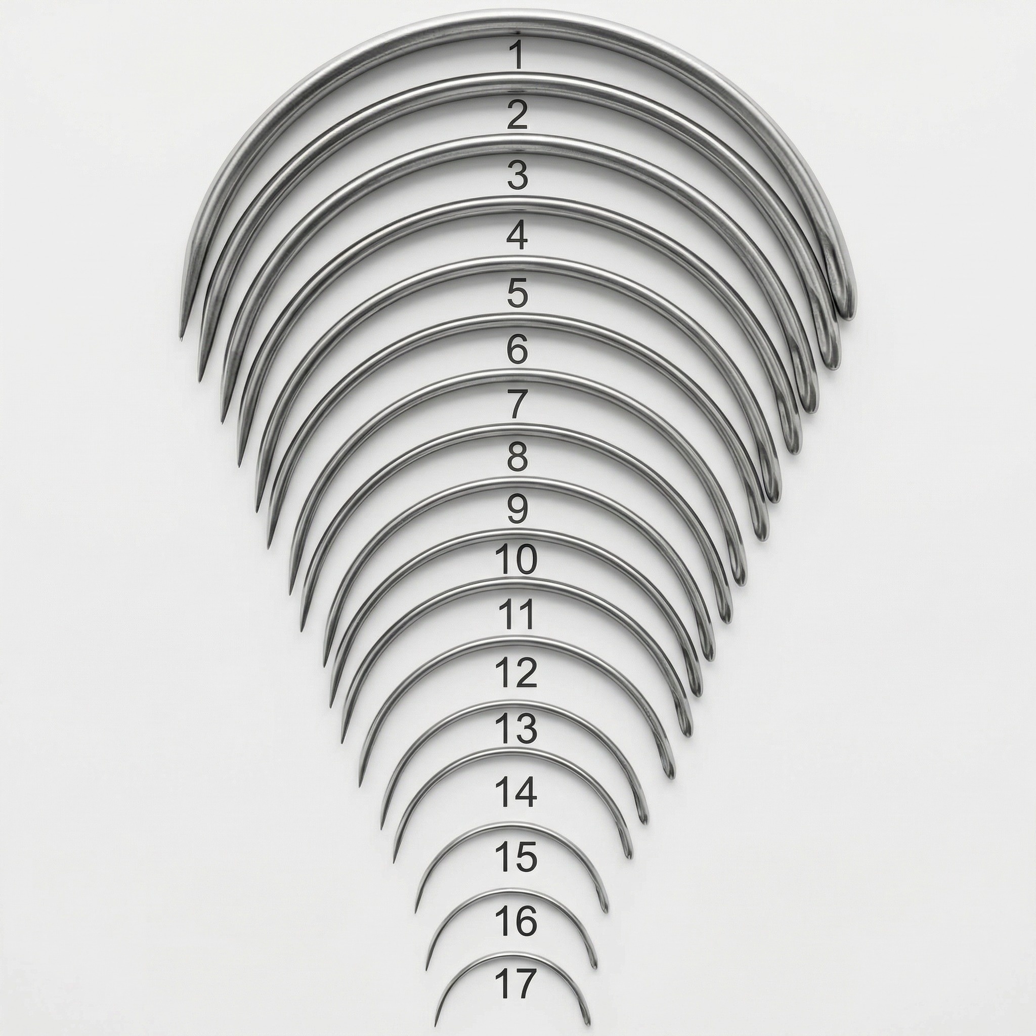 Suture Needle Half Circle Triangular ( Pack of 6) product image