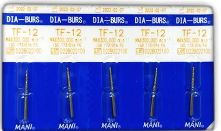 Mani Diamond Burs (Taper Fissure)/ TF Series Regular Shank product image