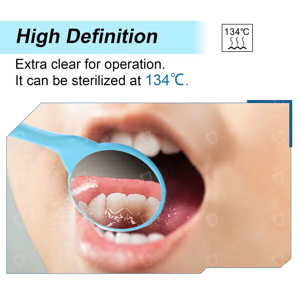 SuperEndo Rhodium-Coated Anti-Fog Mouth Mirror (Pack of 10) thumbnail 2