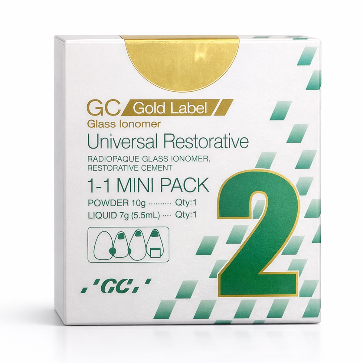 GC Gold Label 2 Restorative  GI Cement (Mini Pack) by GC — buy wholesale in Hyderabad
