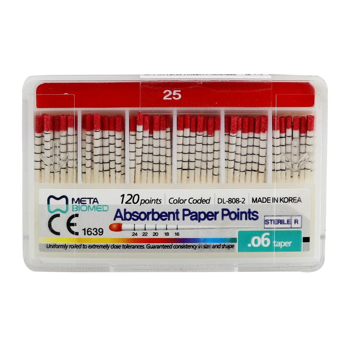 Meta Absorbent Paper Points - 6% Taper by Meta BioMed — buy wholesale in Hyderabad